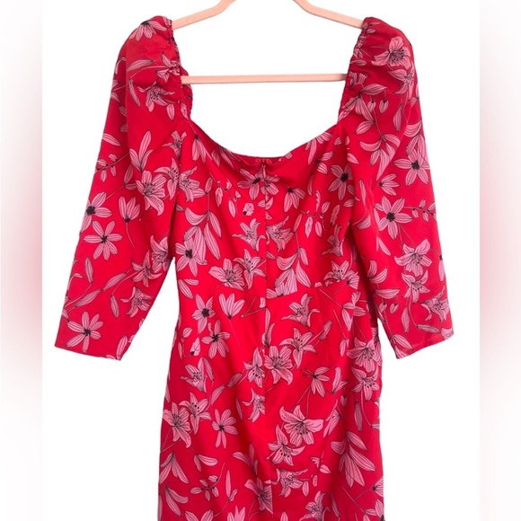 Camilla Coelho Revolve Lidia Dress Pink Red Flora S - Picture 6 of 8